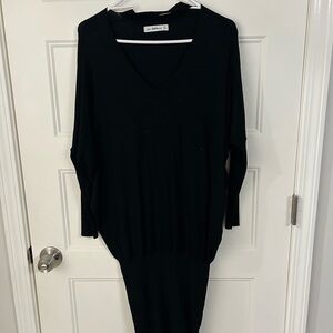 Zara Black Long Sleeve Dress
